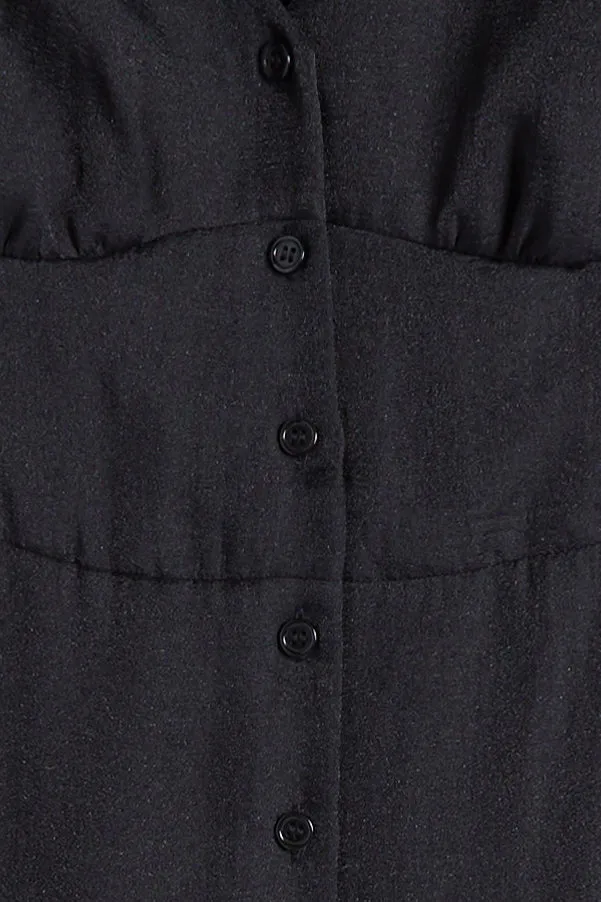 SHIRT CHIFFON MIDI DRESS