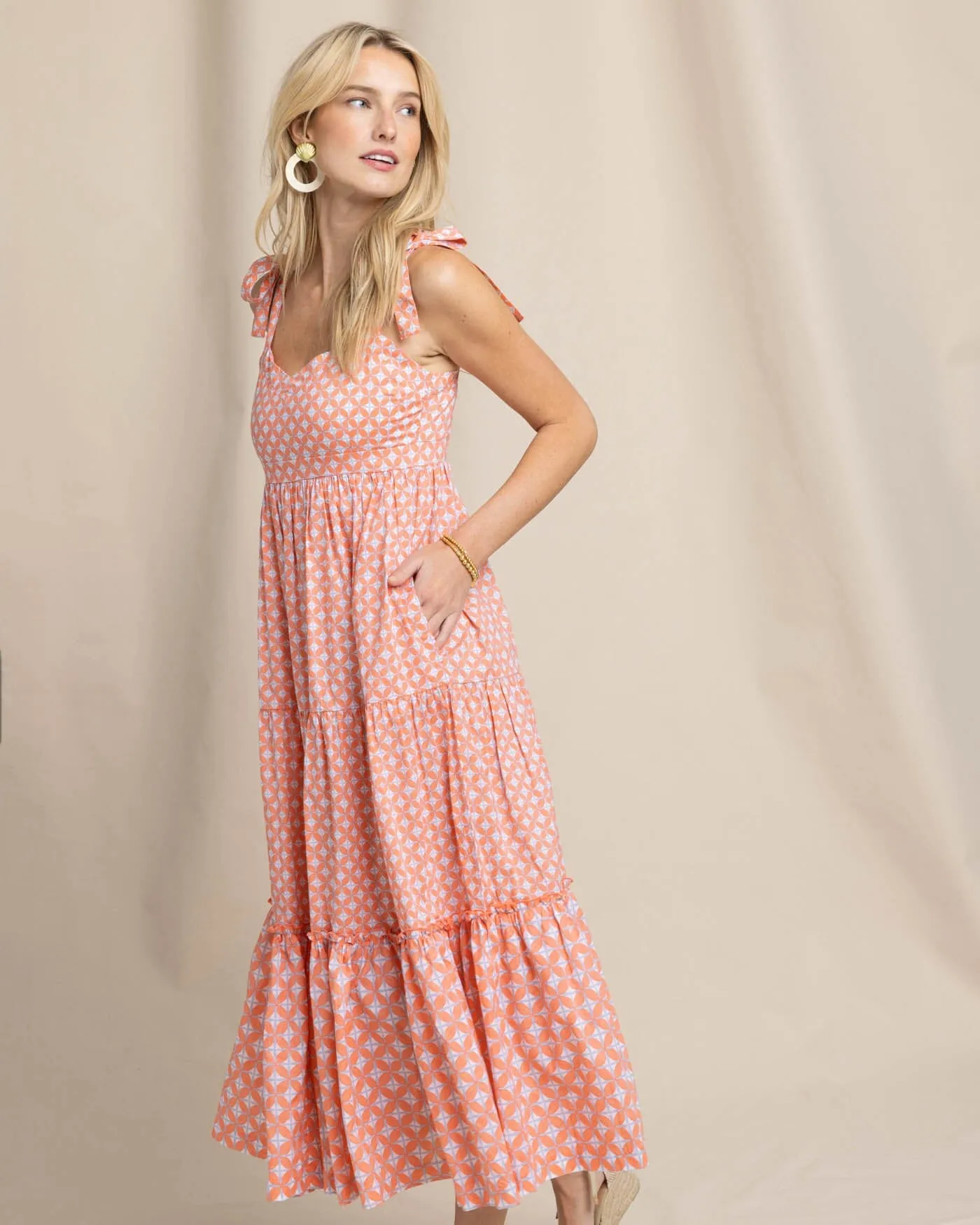 Sylvi Sun Daze Geo Print Maxi Dress