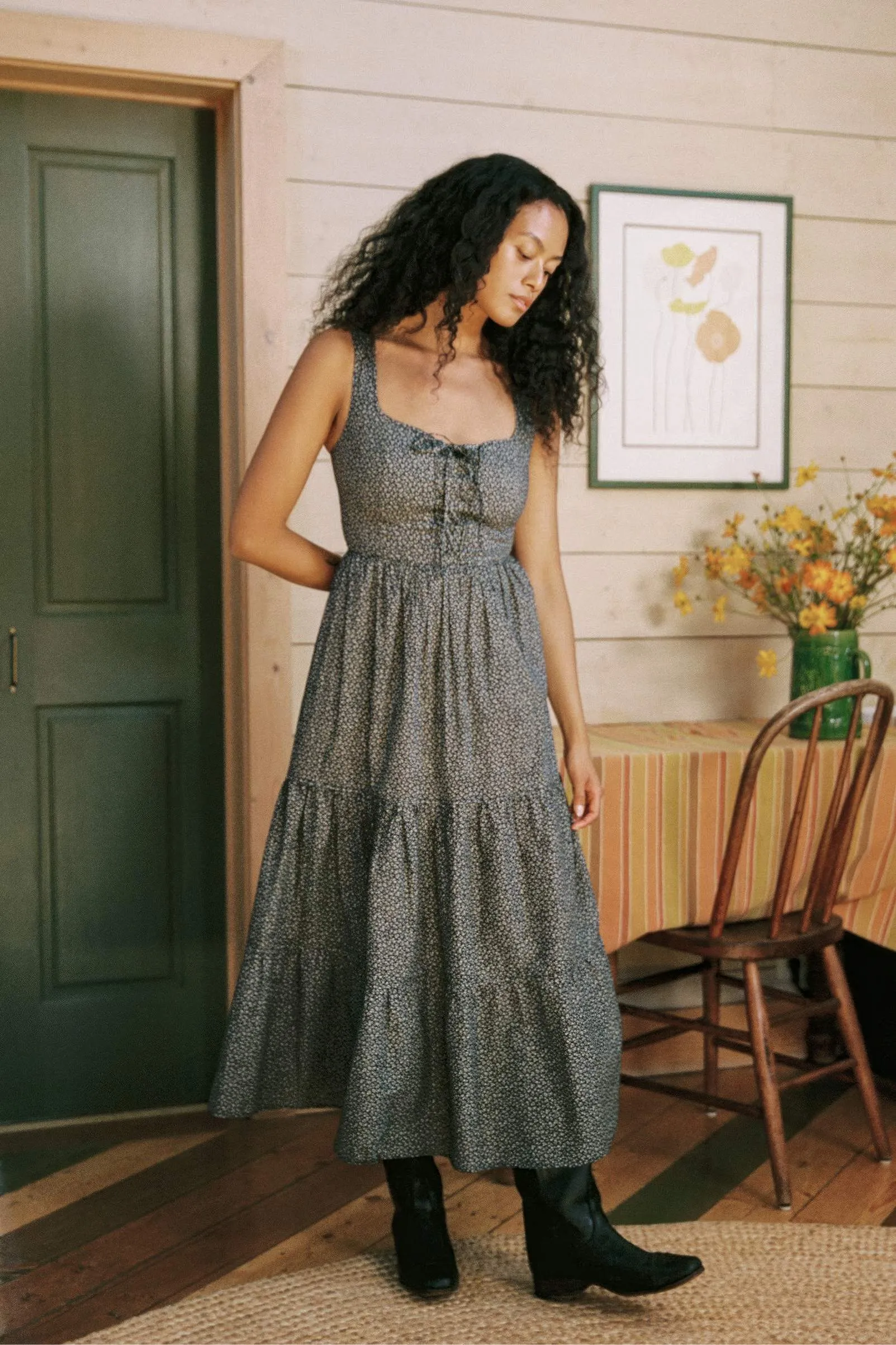The Adele Dress | Midnight Floral