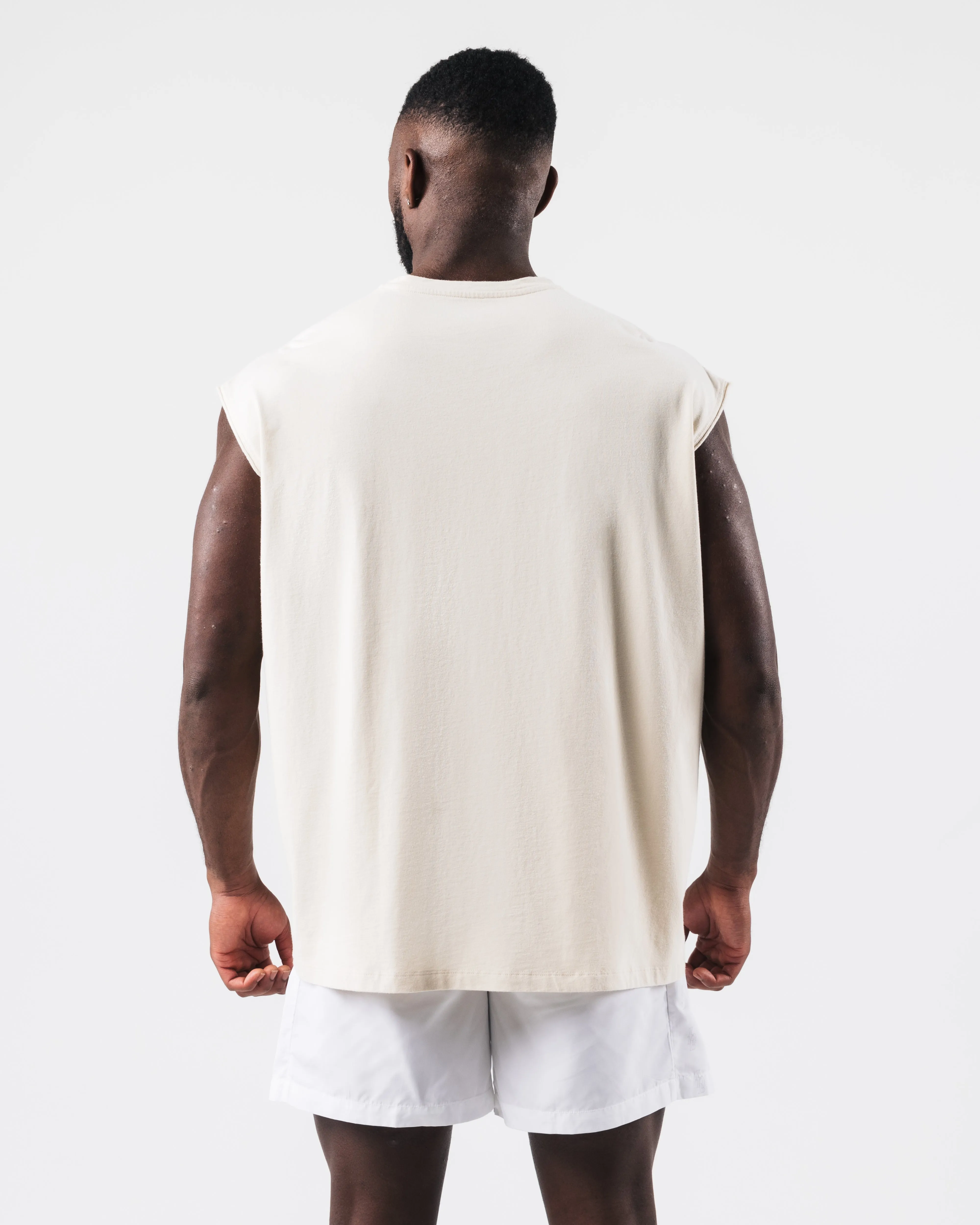 Vintage Muscle Tank - White Sand