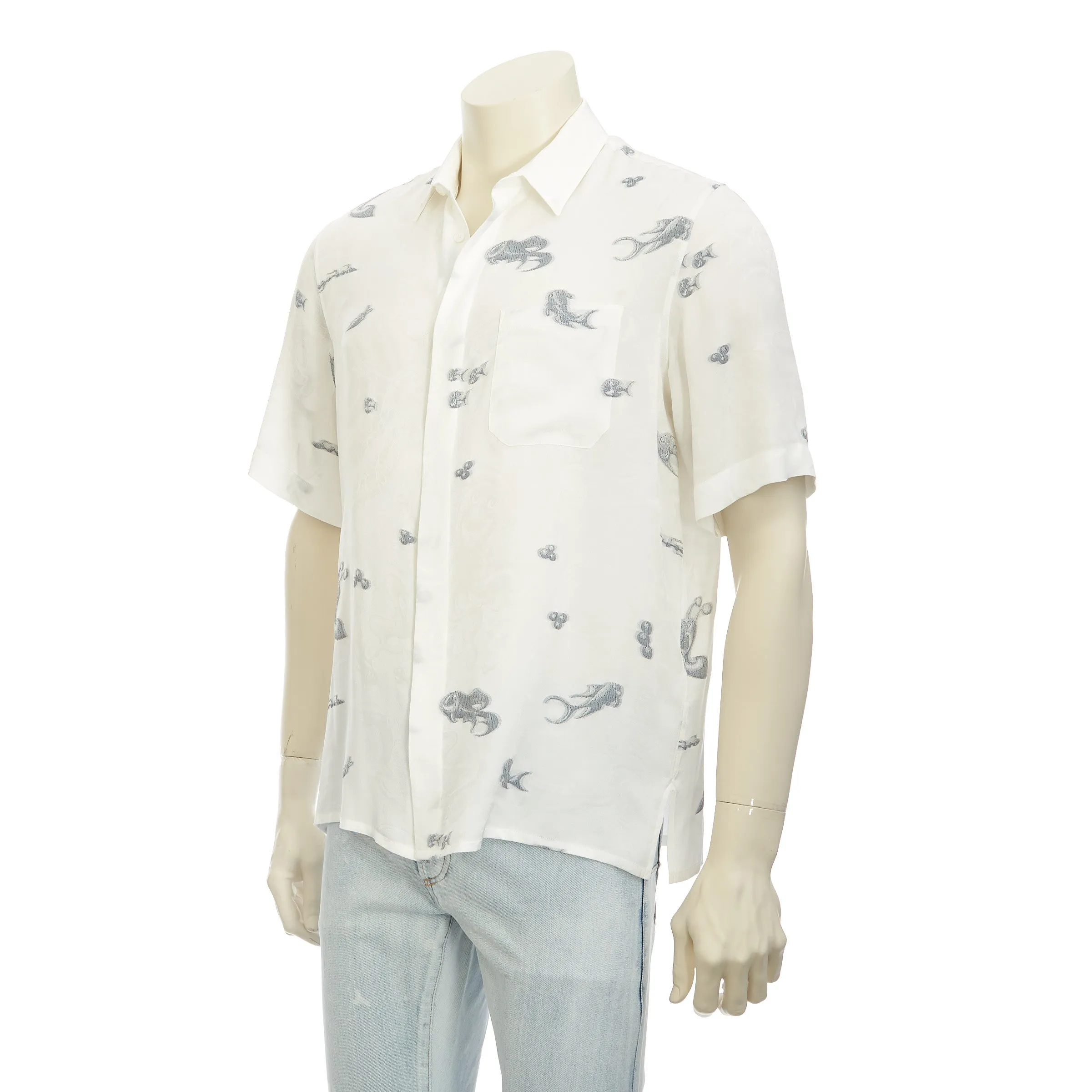 White Dior And Kenny Scharf Shirt