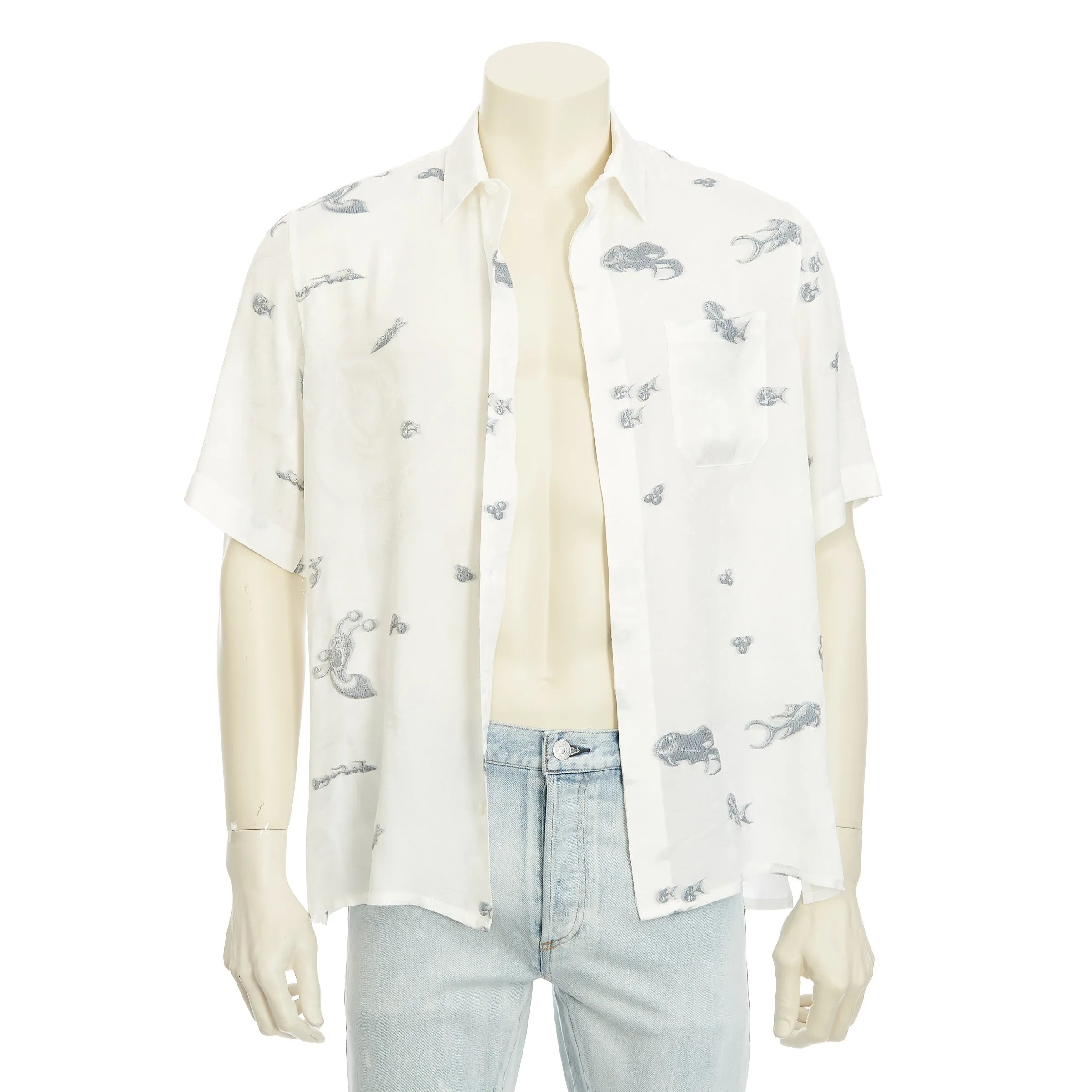 White Dior And Kenny Scharf Shirt