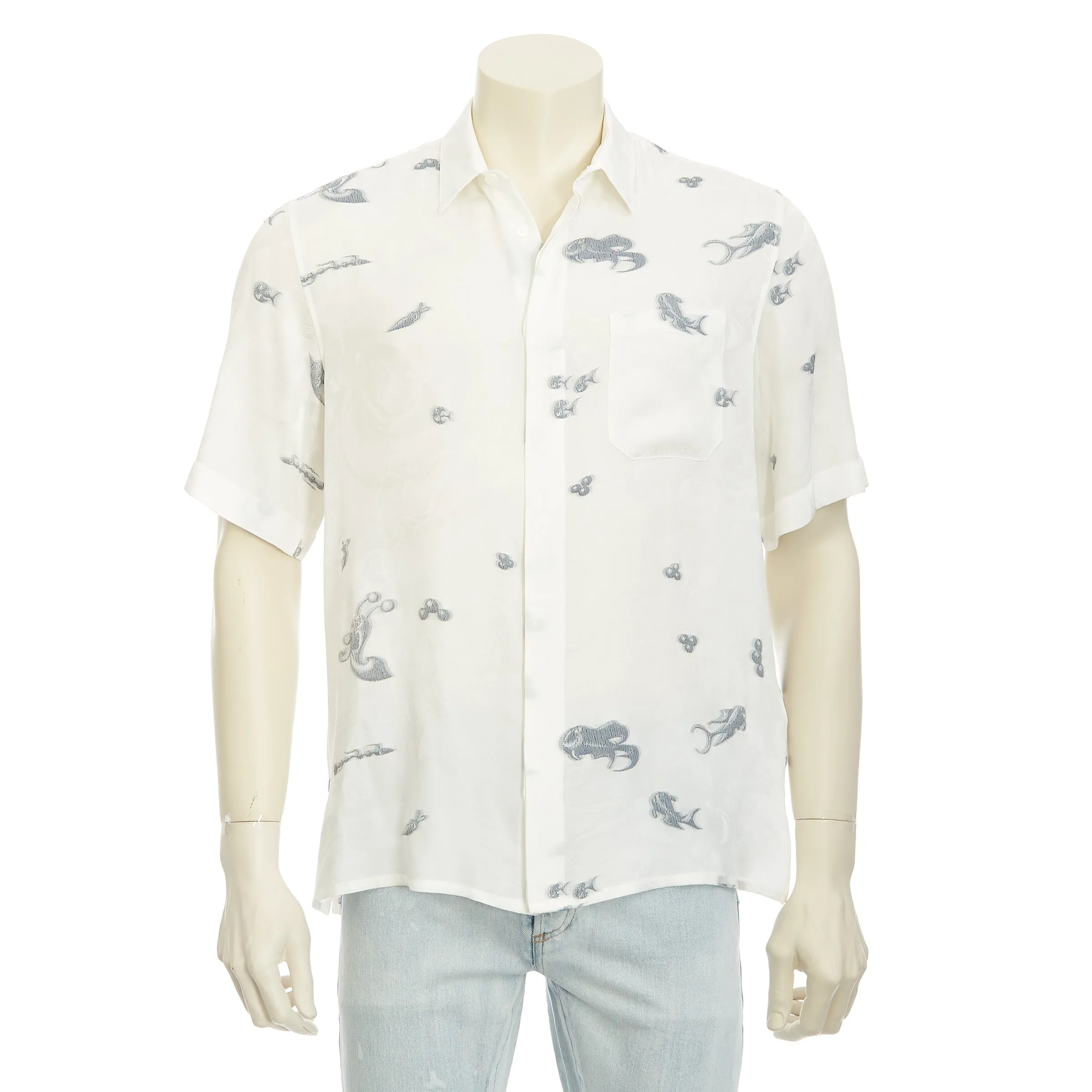 White Dior And Kenny Scharf Shirt