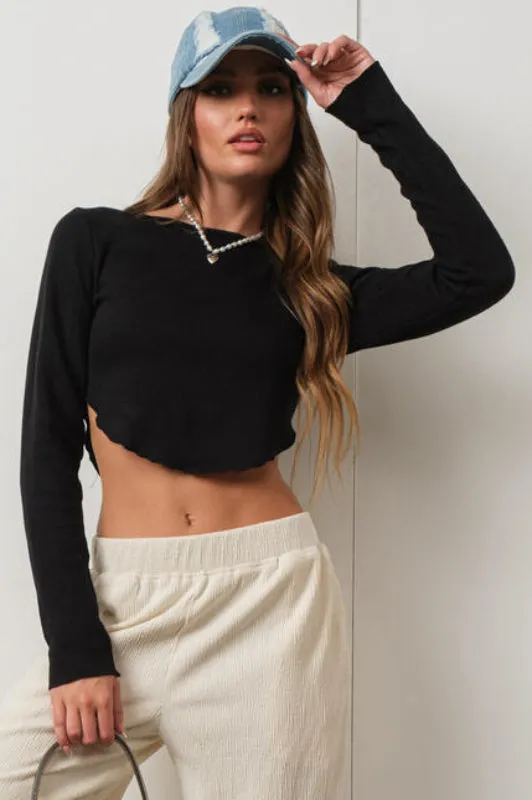 willis crop - black